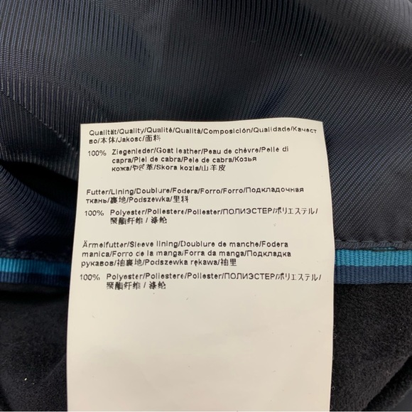 Hugo Boss Goat Leather Blazer Jacket Black Sz 44R 2 Buttons Pockets Quiet Luxury - Picture 10 of 15